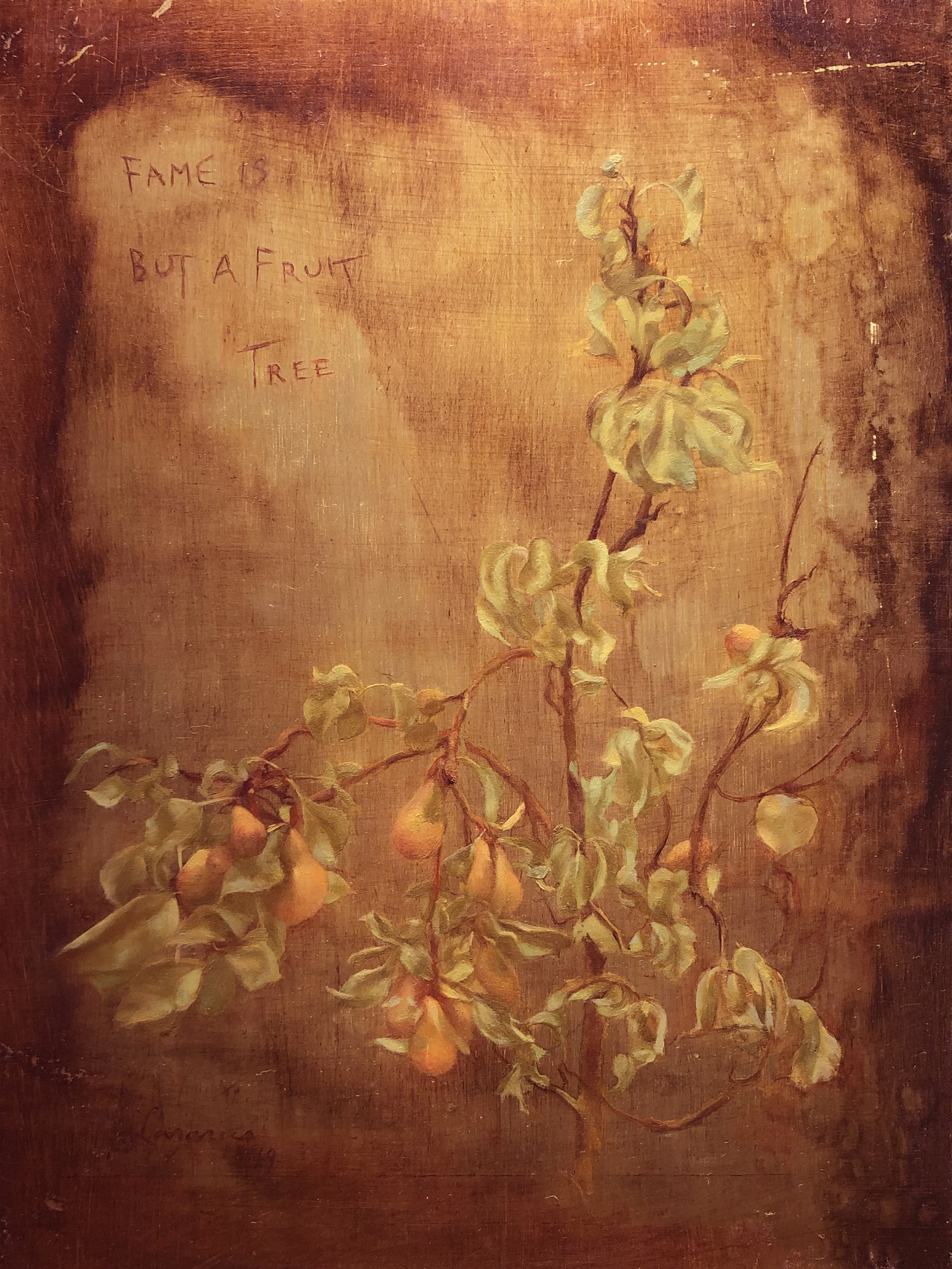 Fruit Tree, For Vincent (study) 9 x 12 in. Oil on aluminum.