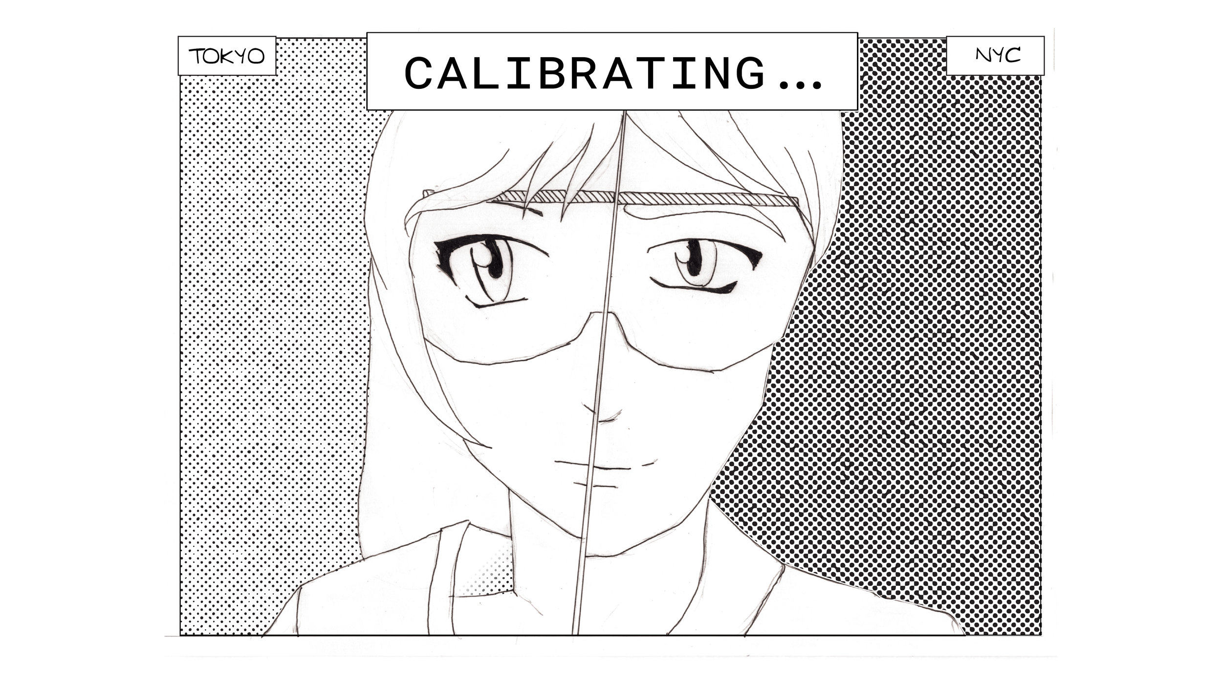 The calibration mat in front of them will let them sync their material in both places.
