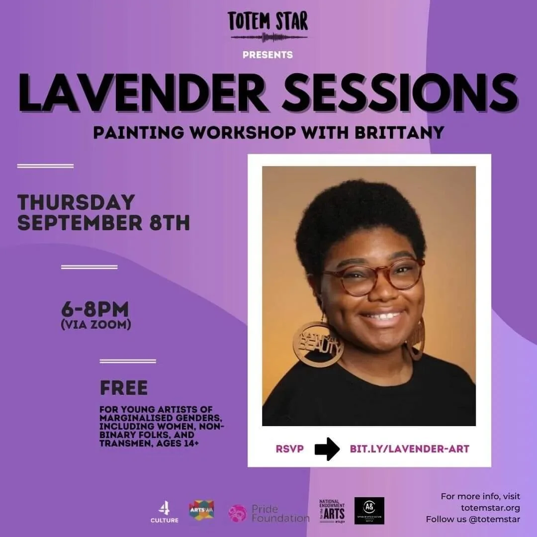 🟣 LAVENDER SESSIONS: Pushing Through Artist Block 🟣

**Thurs, Aug 8th, 6-8pm via Zoom | FREE** 
Art supplies will be provided for free as well
 
RSVP in this form by Wednesday, Aug 31st so that we can get you the supplies in time. If you submit a b