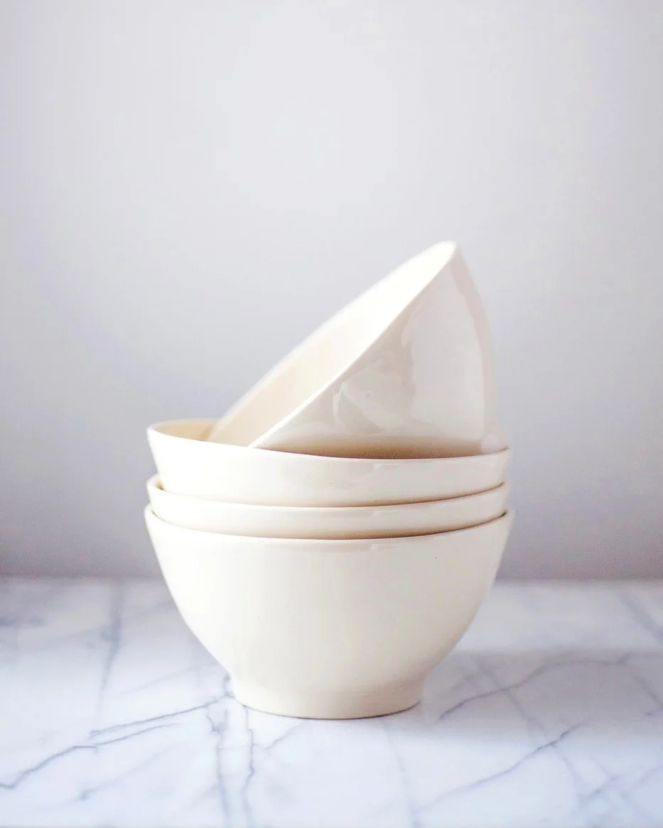 Cafe Au Lait Bowl Handmade in Maine - $38.00 each