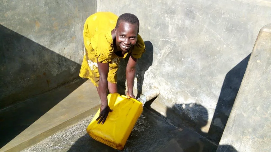 Water user with a smile