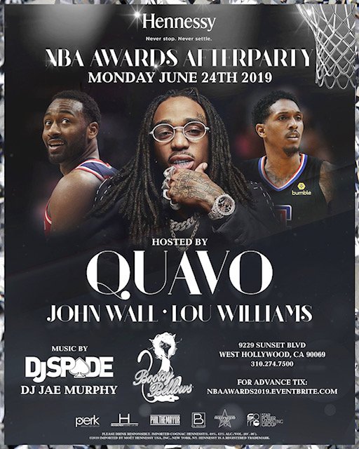 NBA Awards Afterparty hosted by Quavo, Bootsy Bellows - West Hollywood, CA