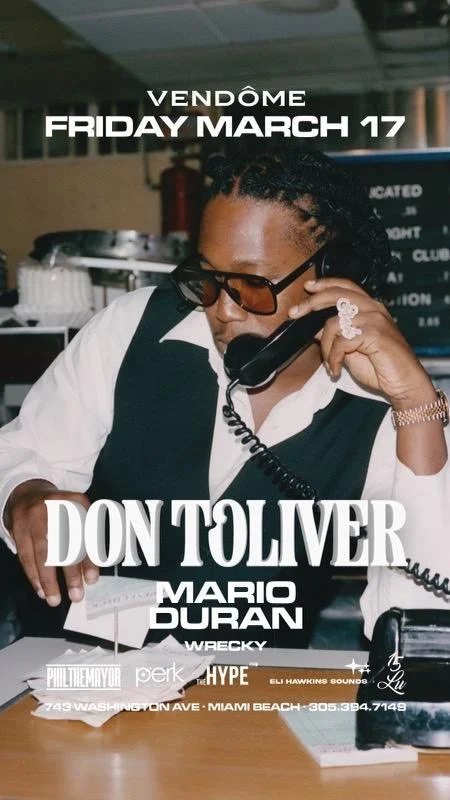 Don Toliver at Vendome - Miami Beach, Florida 