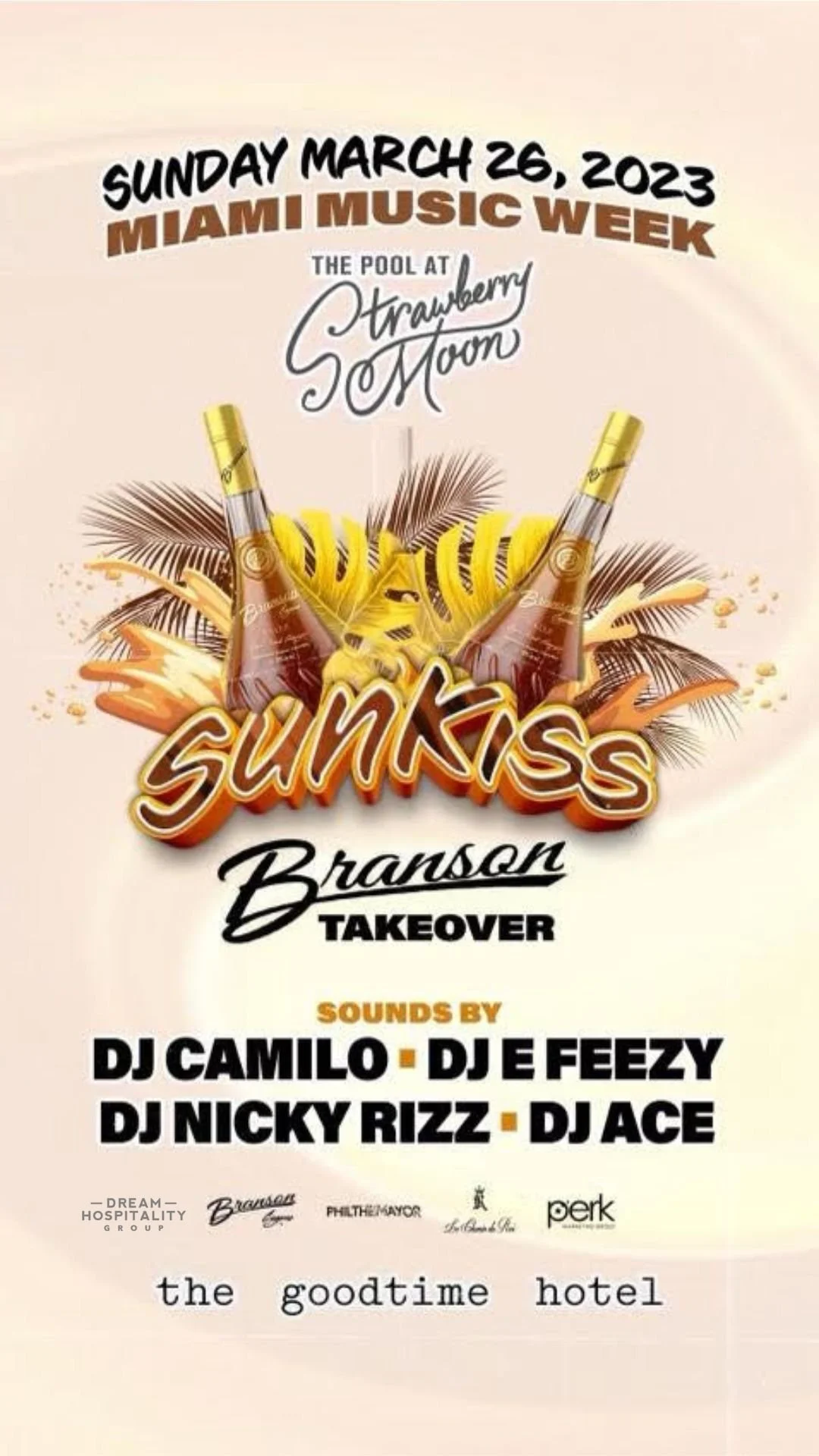 Sunkiss Branson Takeover at Strawberry Moon - Miami Beach, Florida 