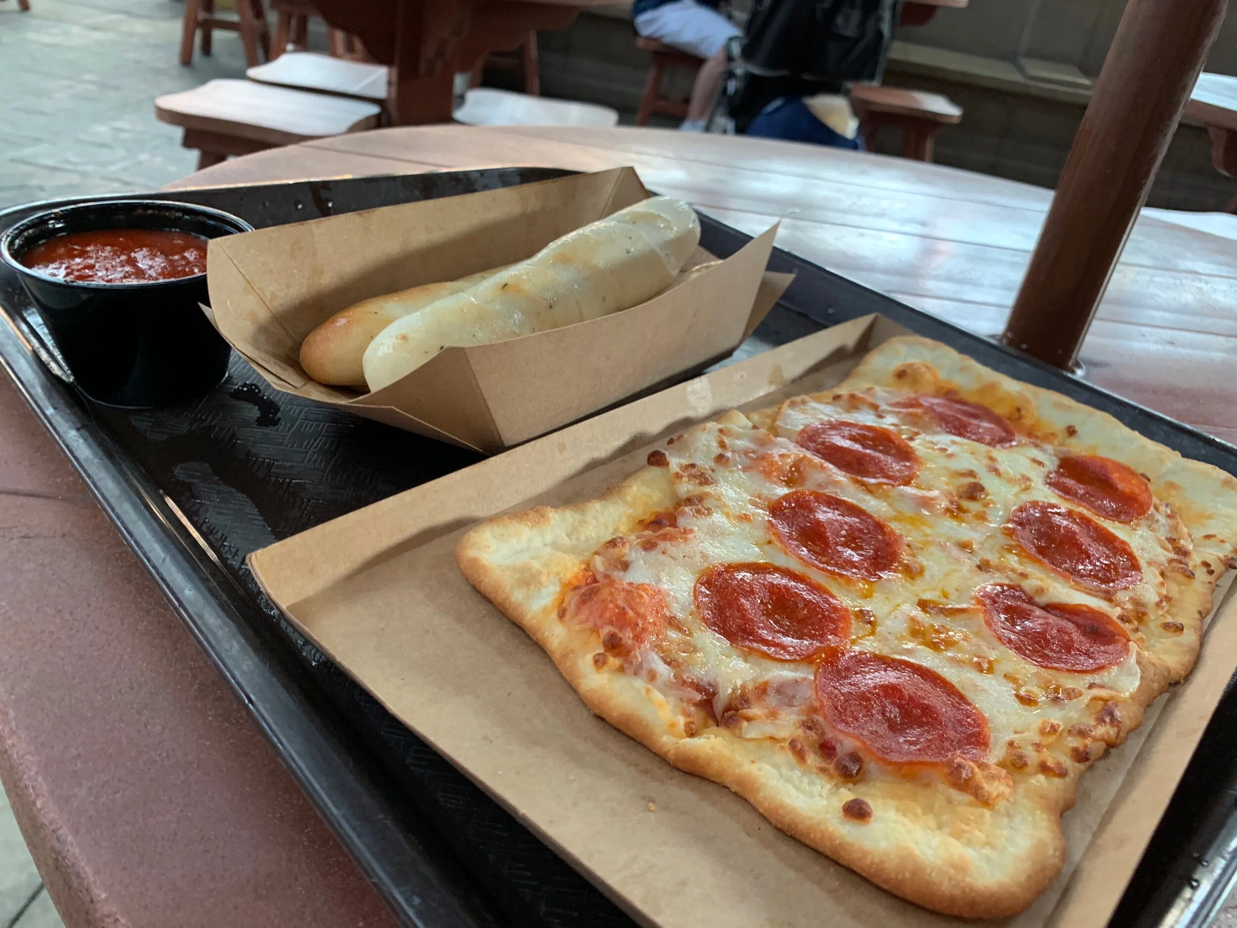 Pizza/Breadsticks from Pinocchio Village Haus