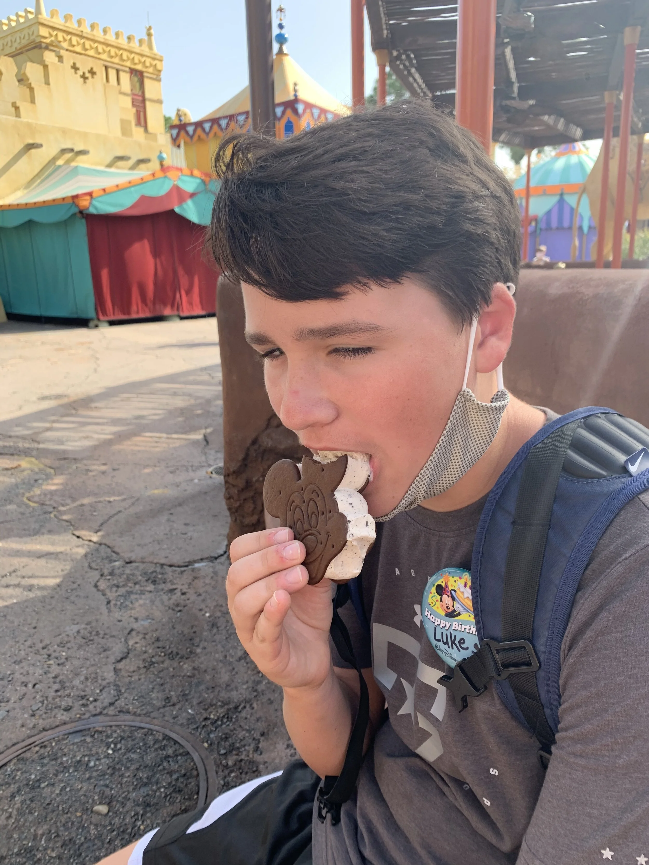 I'd remove my mask while eating but...
