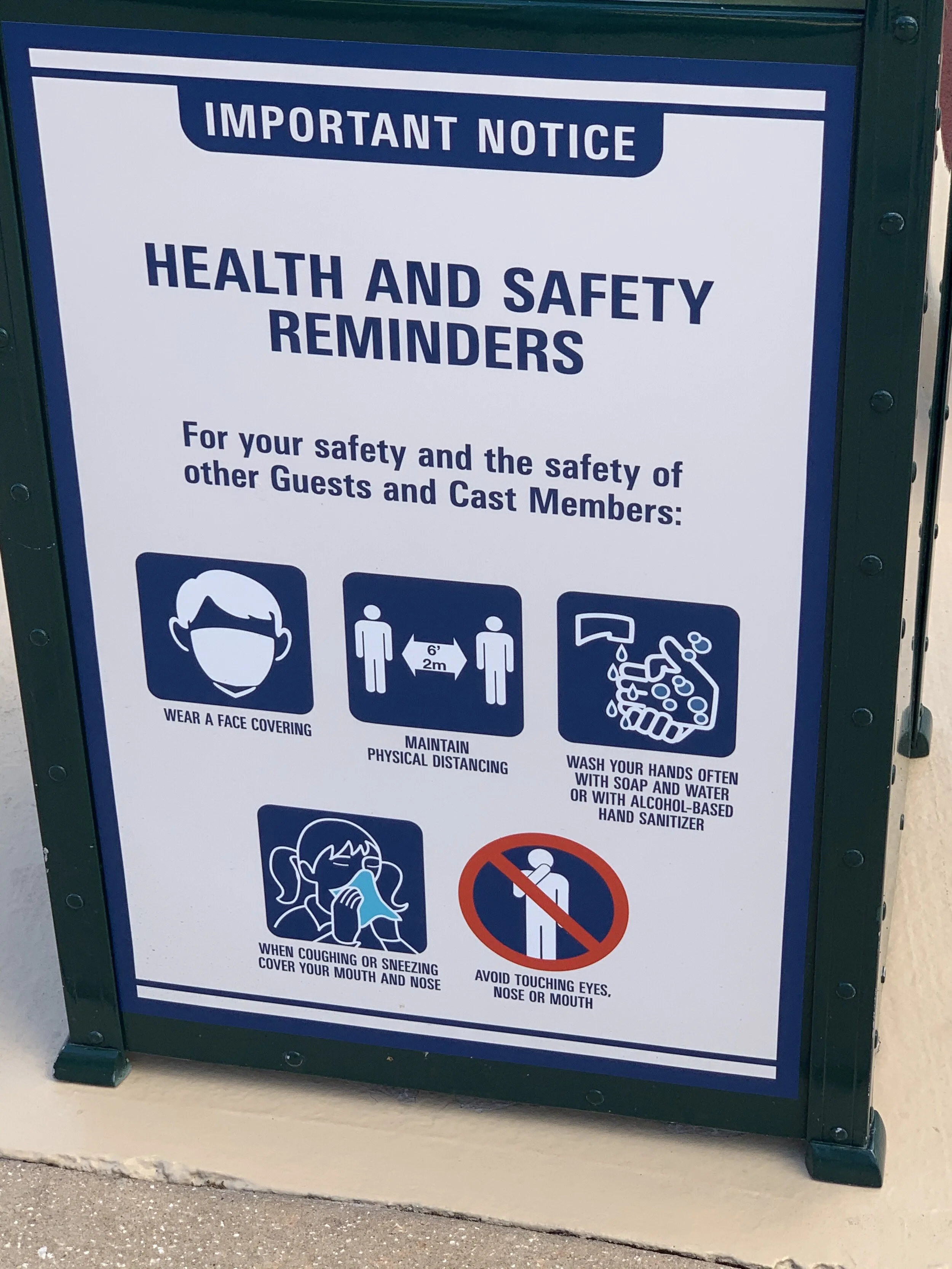 Reminders are posted everywhere!