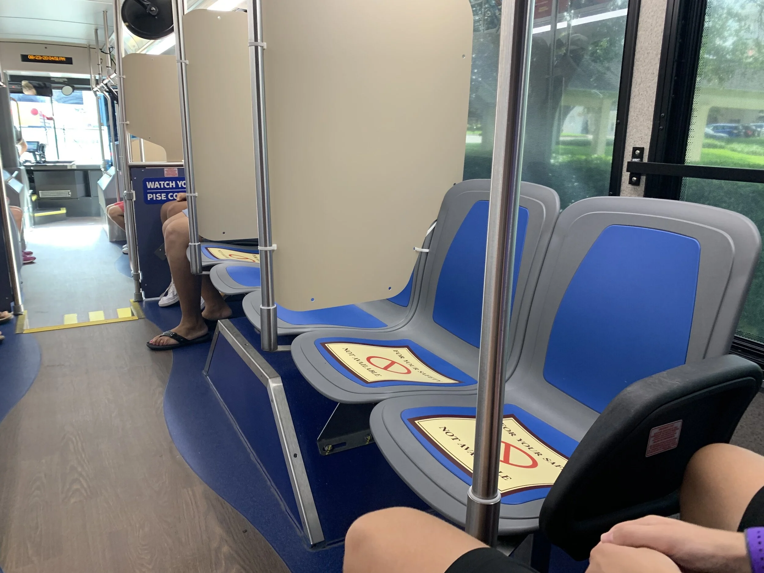 No standing in the aisles on the bus!