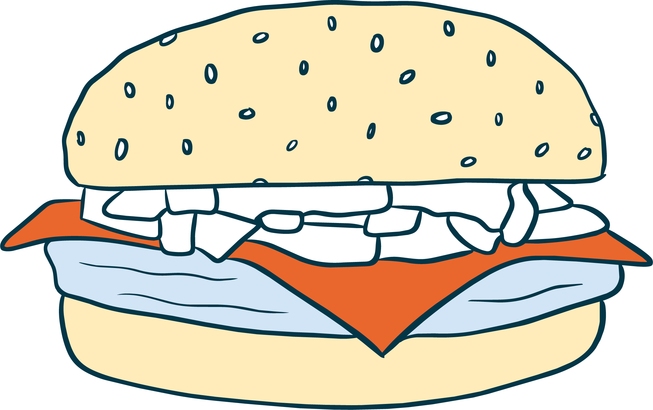 Illustration of a hamburger