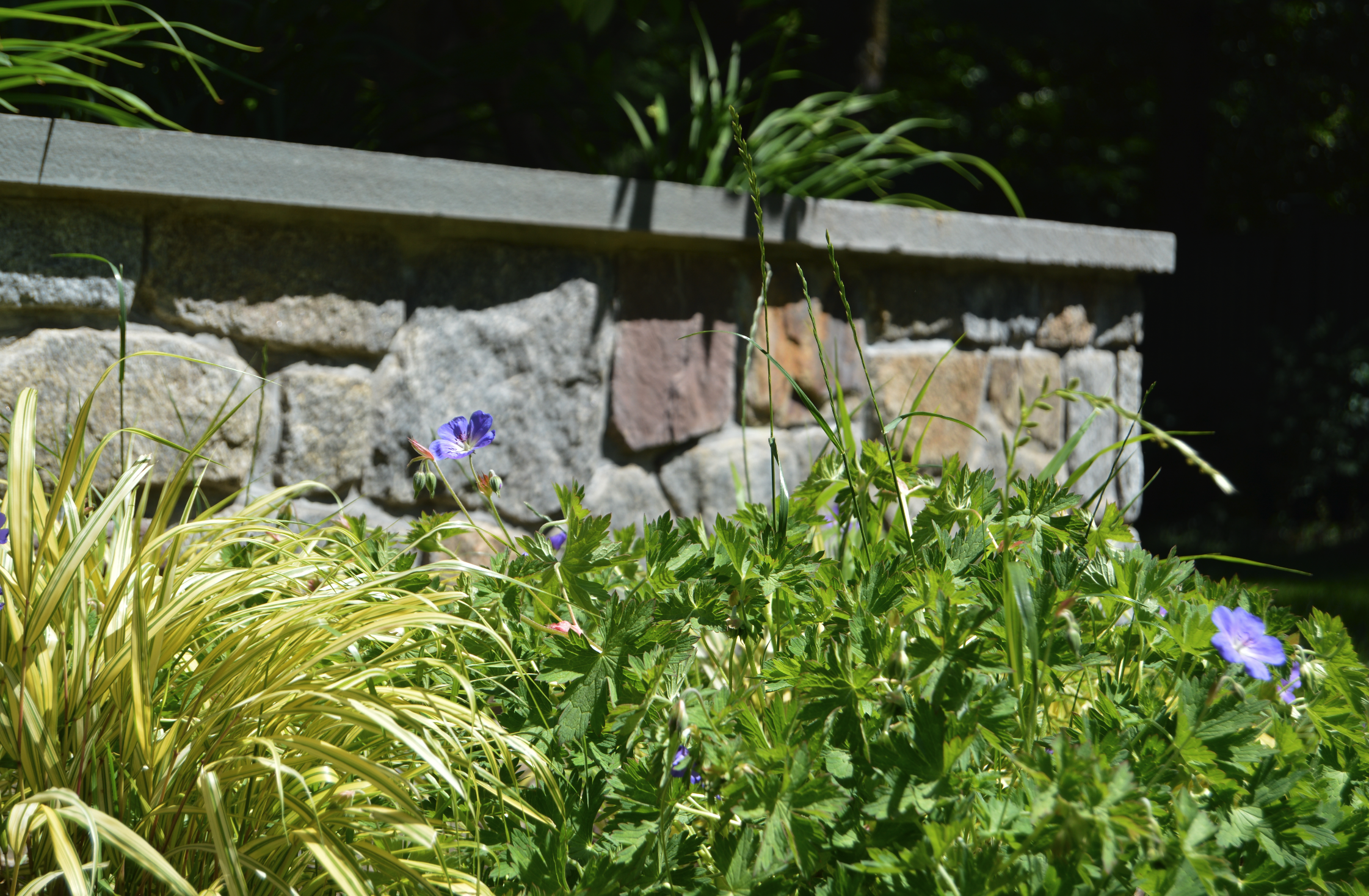 Copy of landscape design stone retaining wall Westchester County, NY