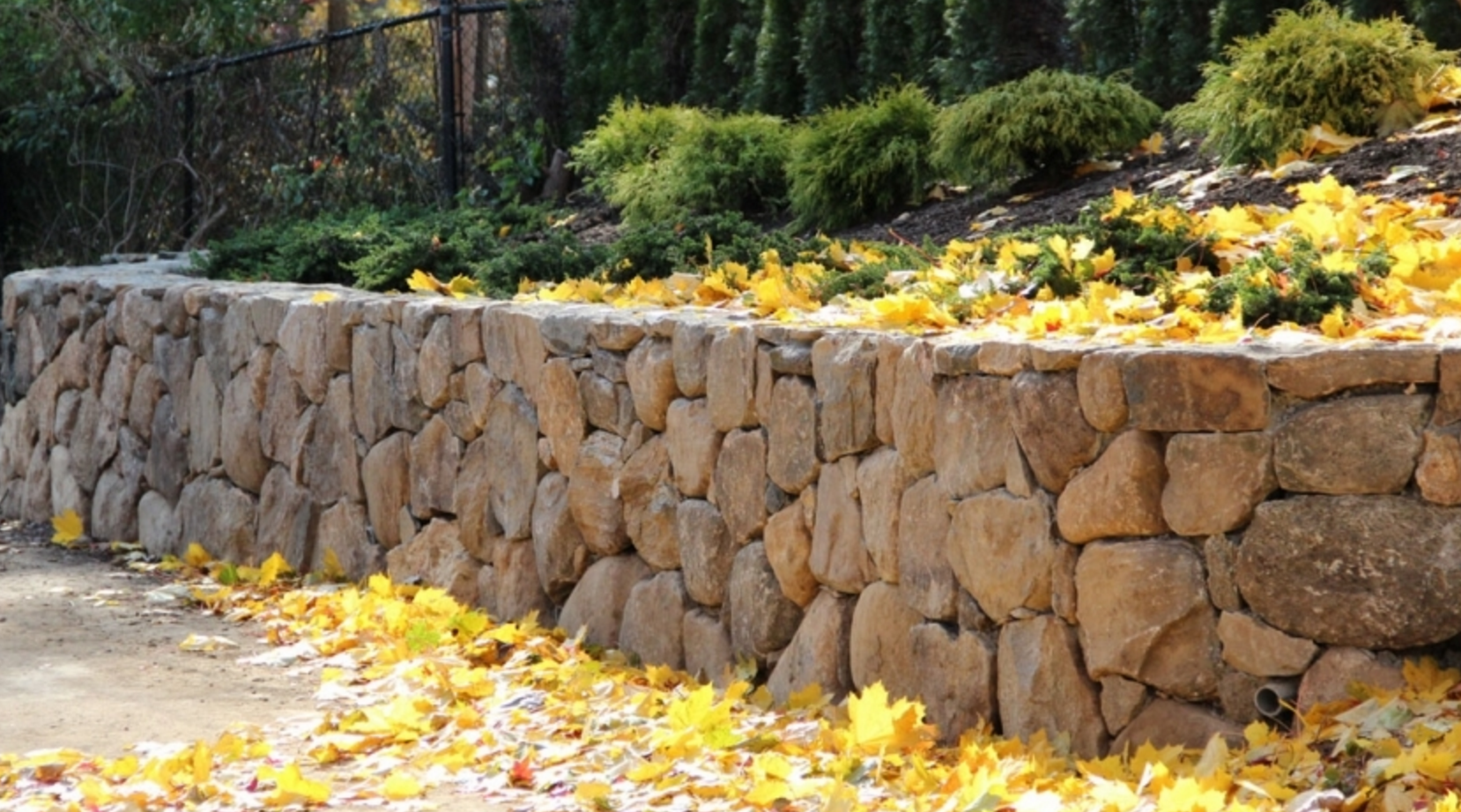 Copy of landscape design stone retaining wall Croton, NY