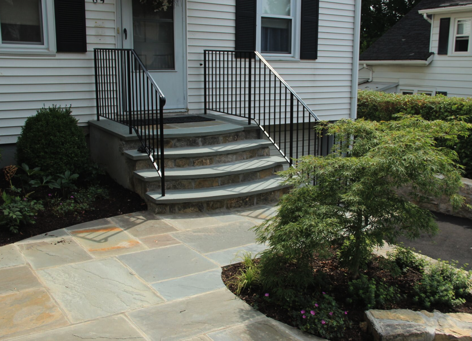 Copy of landscape design natural stone and steps Westchester County, NY