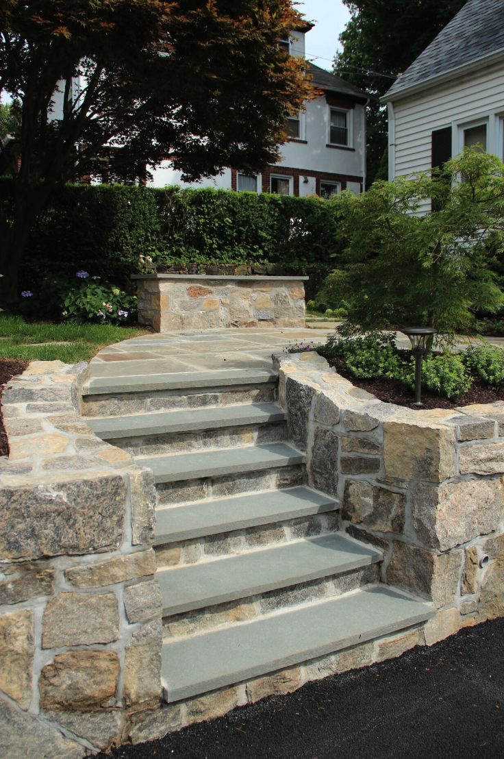 Westchester County, NY custom masonry design steps and patio (Copy)