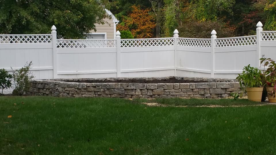 Rosetta stone steps and wall in Cortlandt Manor, NY