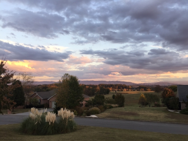A Tennessee sunset. It was too pretty not to share. #takemeback