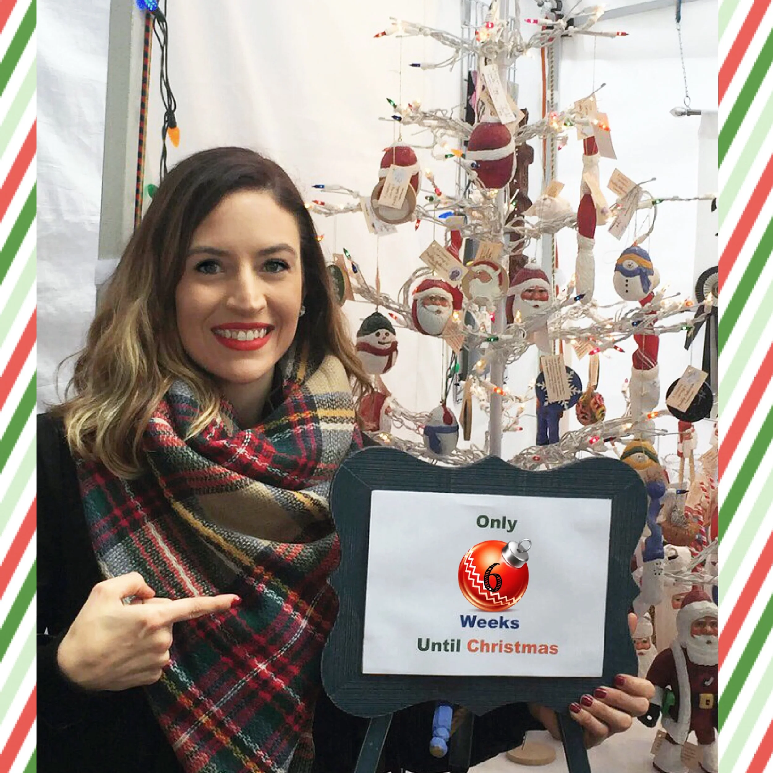 At the Portland Old Town Saturday Market, but I've edited to sign to show it's now only 6 weeks until Christmas!!! Woo hoo!