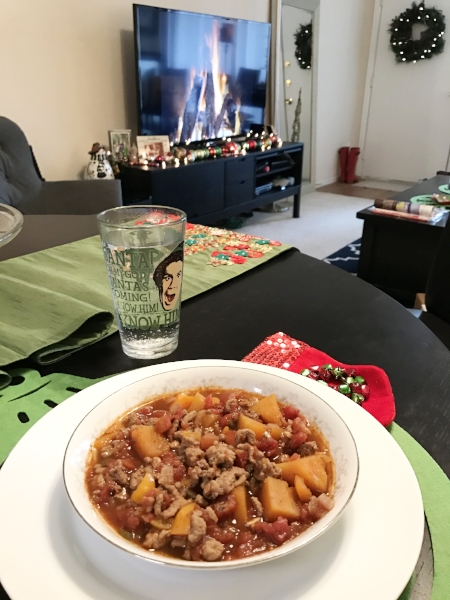 (I also spy my fireplace DVD that I mentioned in my What's Up Wednesday Post last week and my red Hunter boots! )