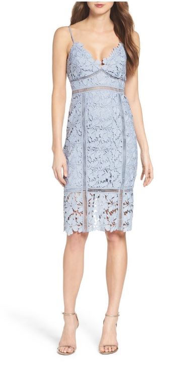 Bardot Botanica Lace Dress in Dusty Blue.JPG