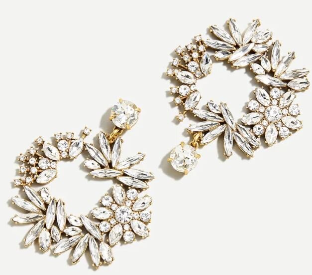 JC crystal floral wreath earrings.JPG