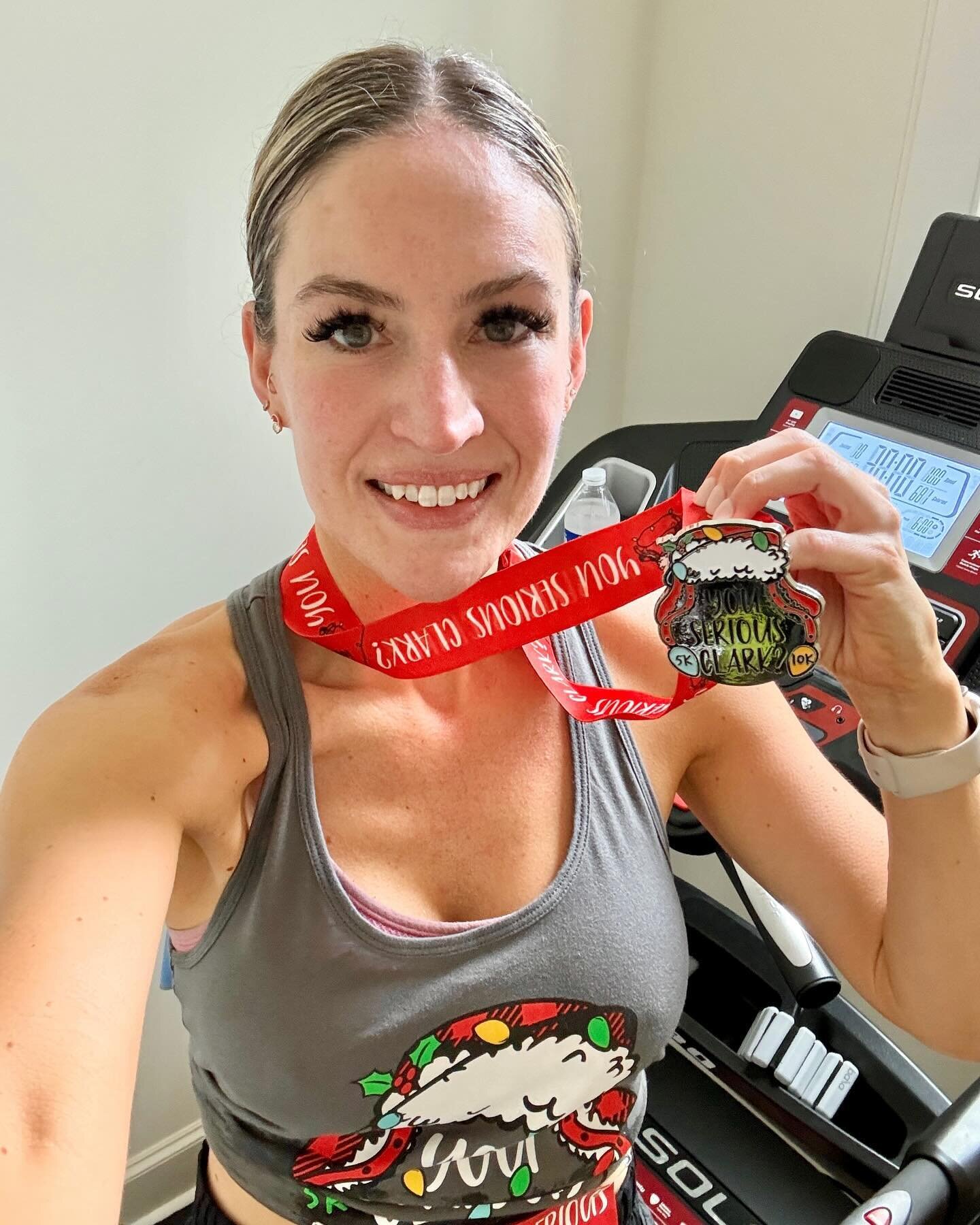 We did it! 🏃🏼&zwj;♀️💪🏼 We completed the virtual &ldquo;You Serious Clark?&rdquo; 10k/5k benefiting Feeding America. 🎅🏼🎄❣️ &ldquo;We&rsquo;re gonna have the hap-hap-happiest Christmas since Bing Crosby tap-danced with Danny f-&lsquo;ng Kaye.&rd