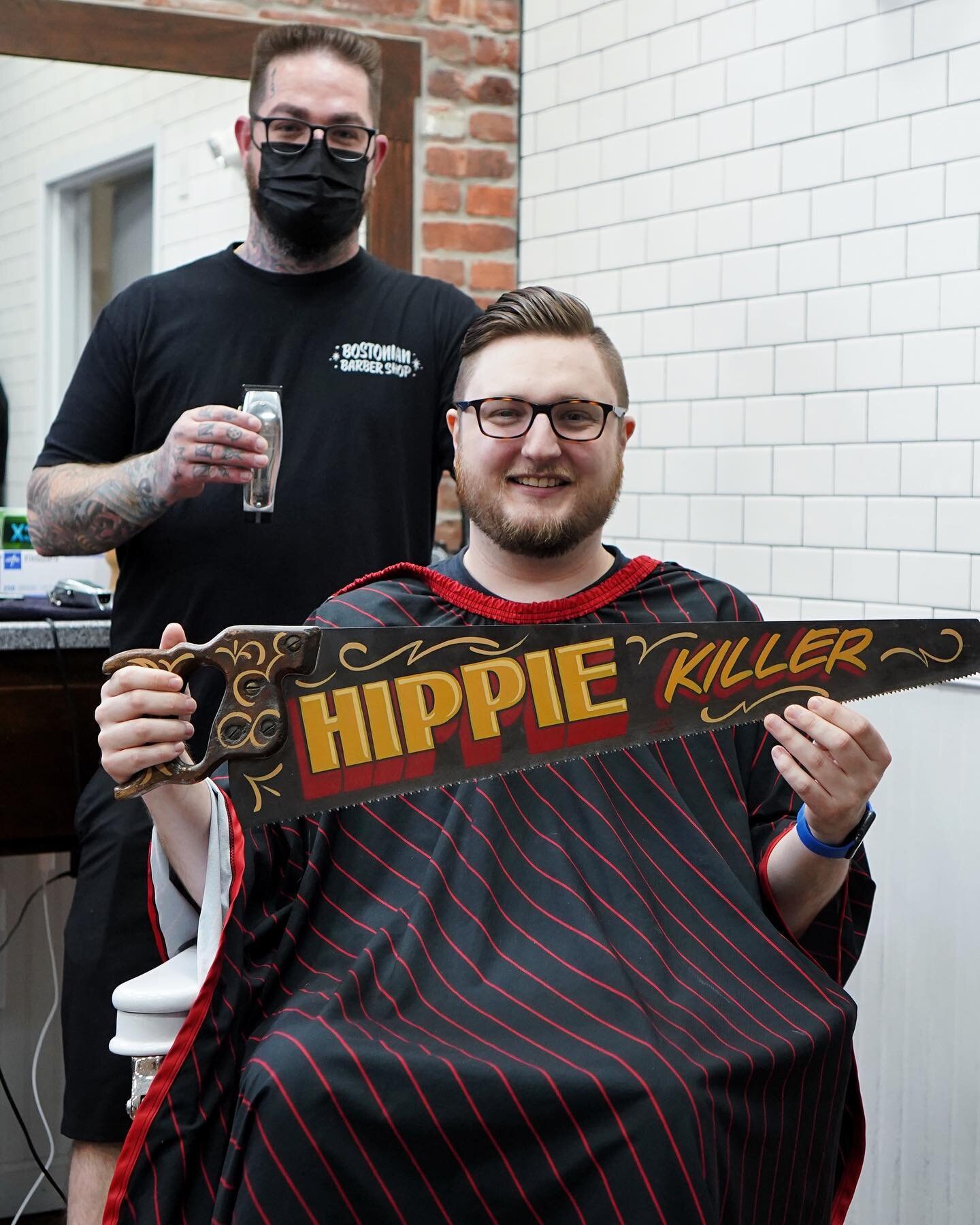 Hippie Killer from @billythebarber1985 with a little help from @theholyblack