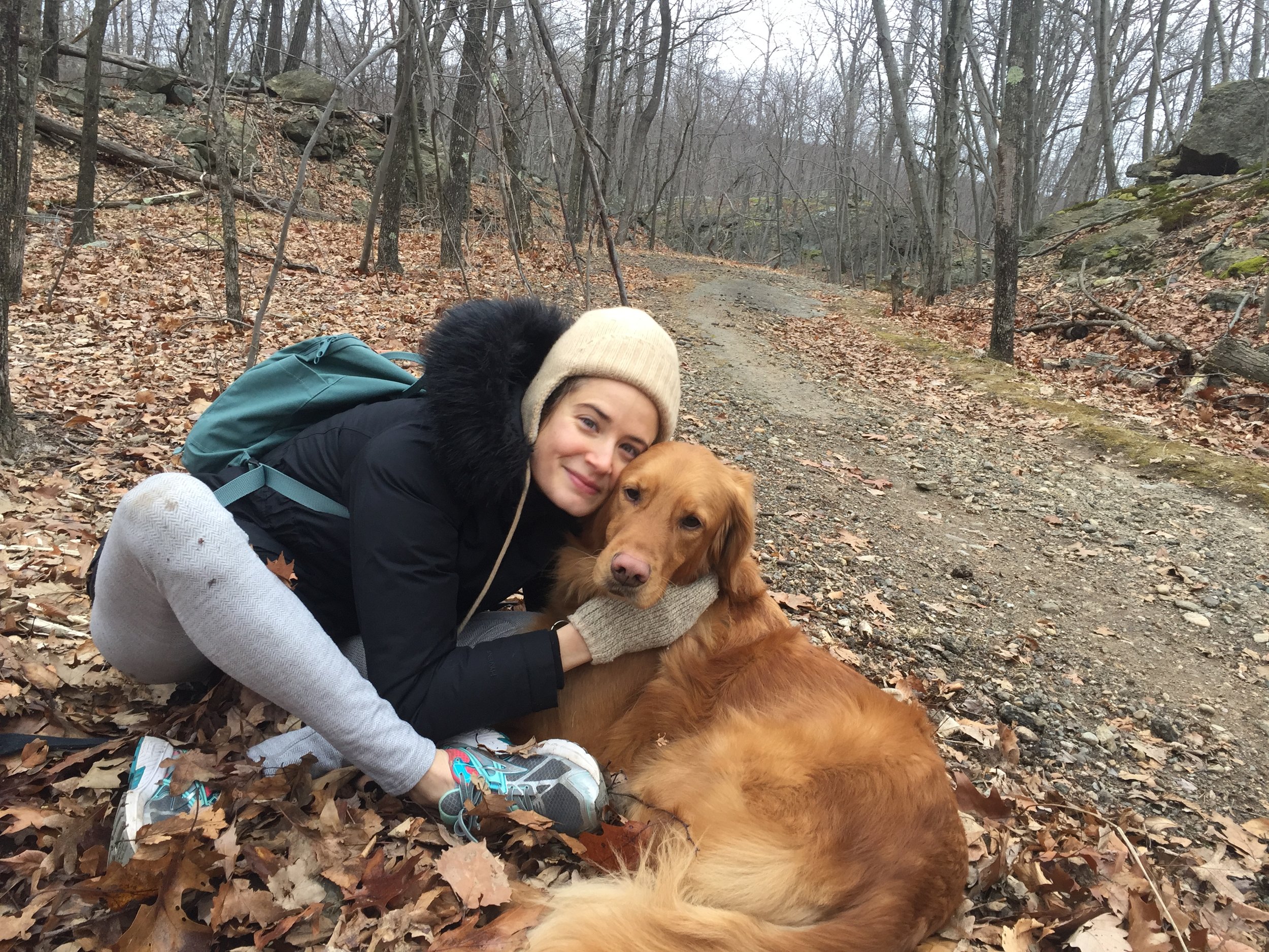 Another form of celebration: Going into the woods with an adorable golden retriever and exploring :)