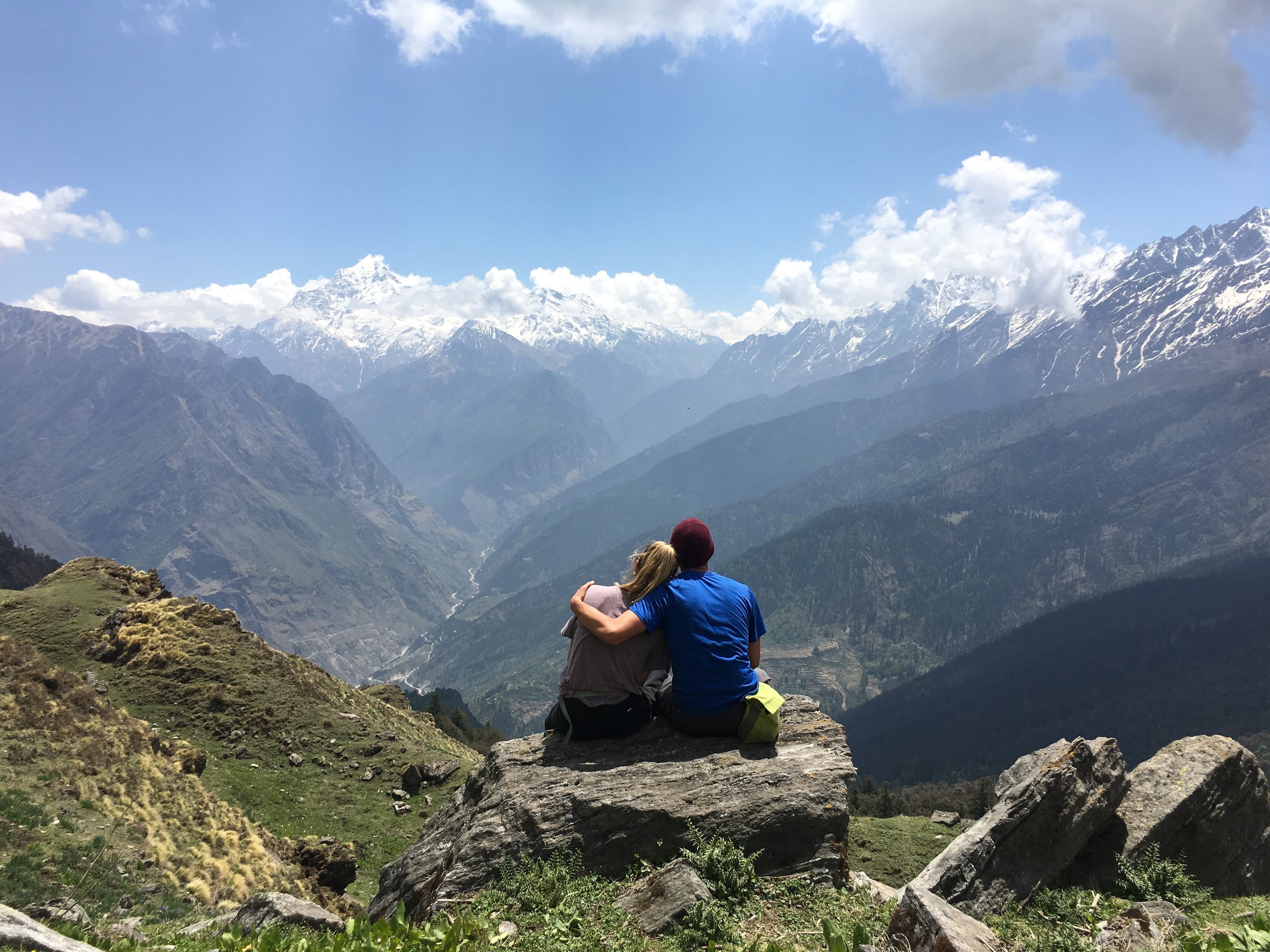 Mountains for miles and miles, as far as they eye can see. <3