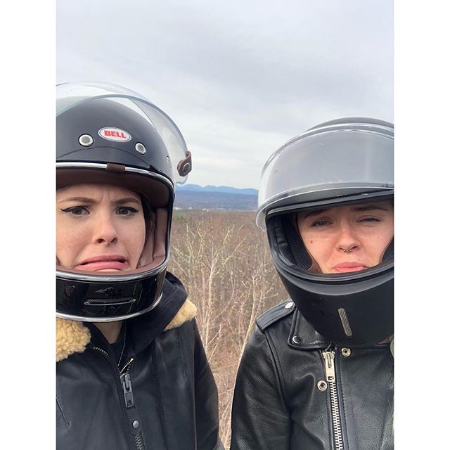 @_katlan and @hotwhiskeywater made it up north this beautiful weekend! Their faces just captures their excitement! #womenwhoride