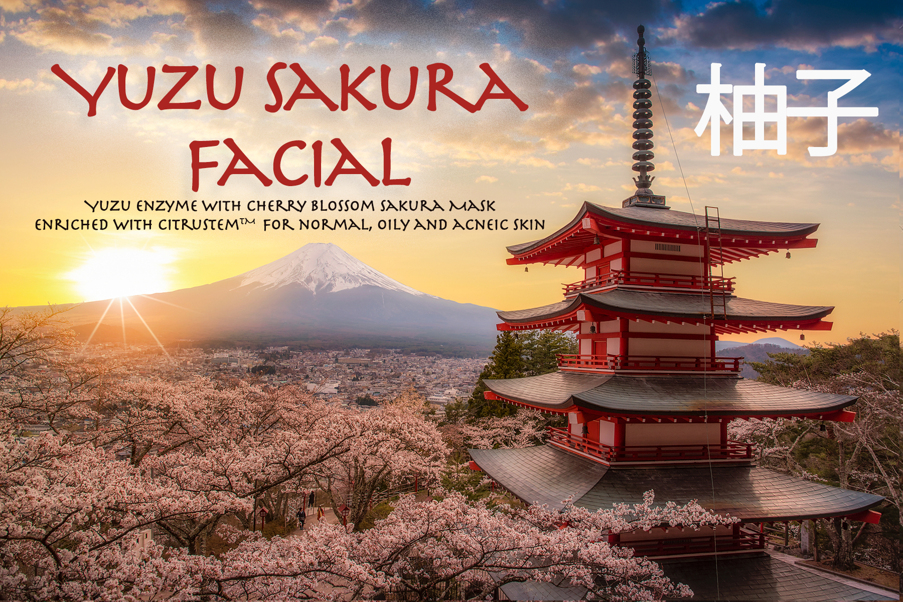      

 
   Happy March! This month’s special is our Yuzu Sakura Facial.   Yuzu fruit (packed with Citrustem) and Japanese Cherry Blossom (Sakura) creates a delightful citrusy antioxidant facial for exfoliating, nourishing and lightly hydrating norma