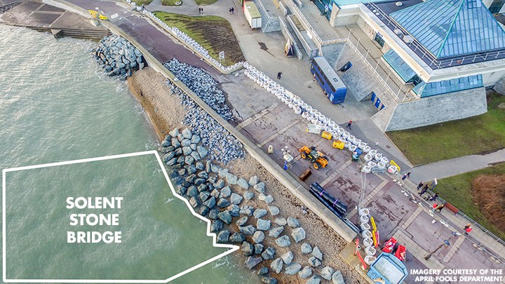 Construction begins on Solent Stone Bridge to Isle of Wight