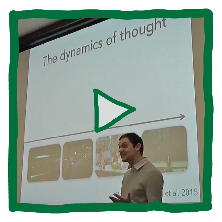 Dynamic geometries of thoughts, memories, and conversations