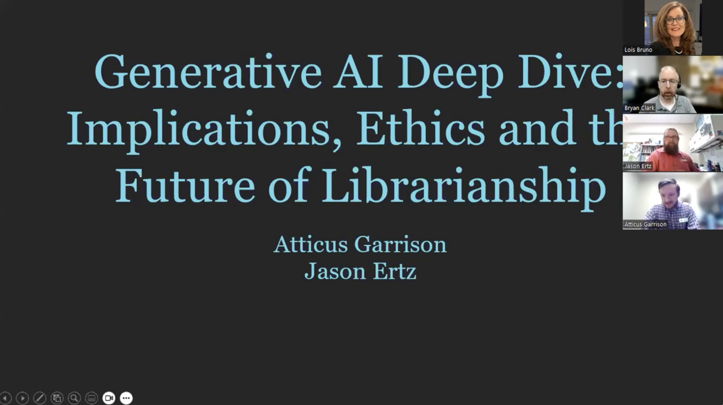 Screenshot from video presentation