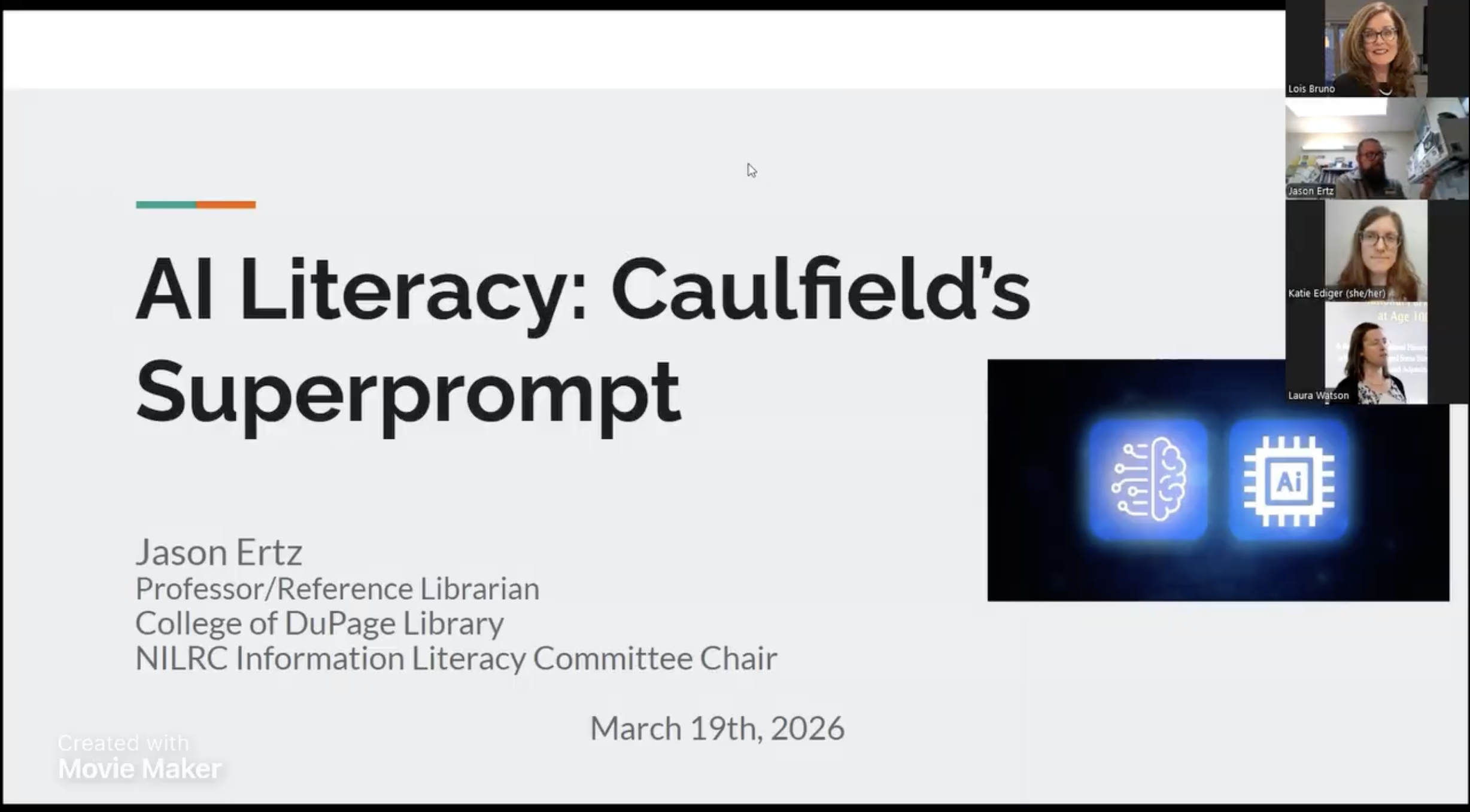 Screenshot from video presentation