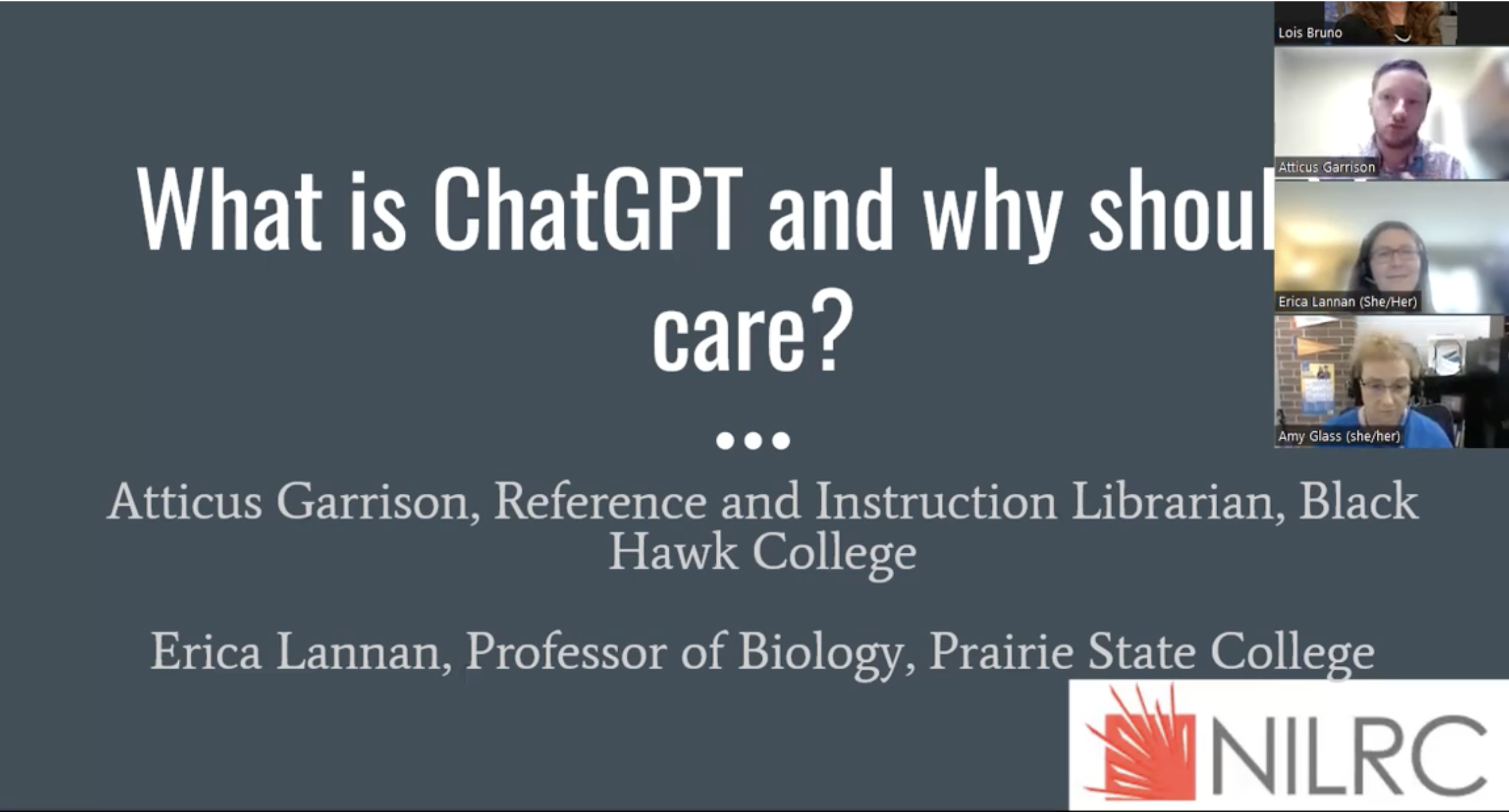 Screenshot from video presentation