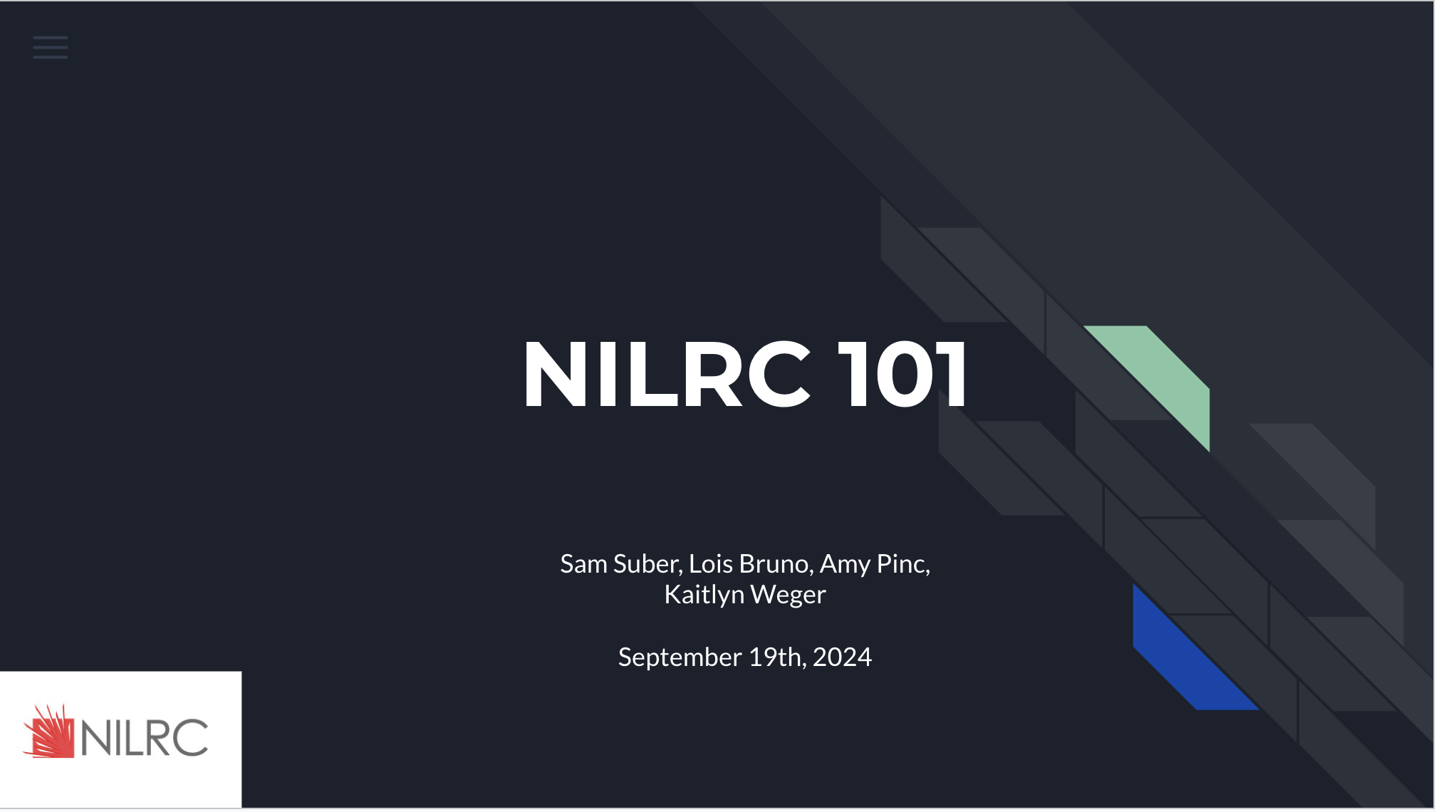 Screenshot of video presentation