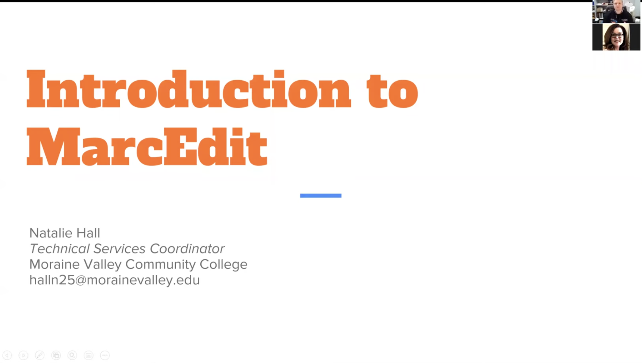 Screenshot of Video Presentation