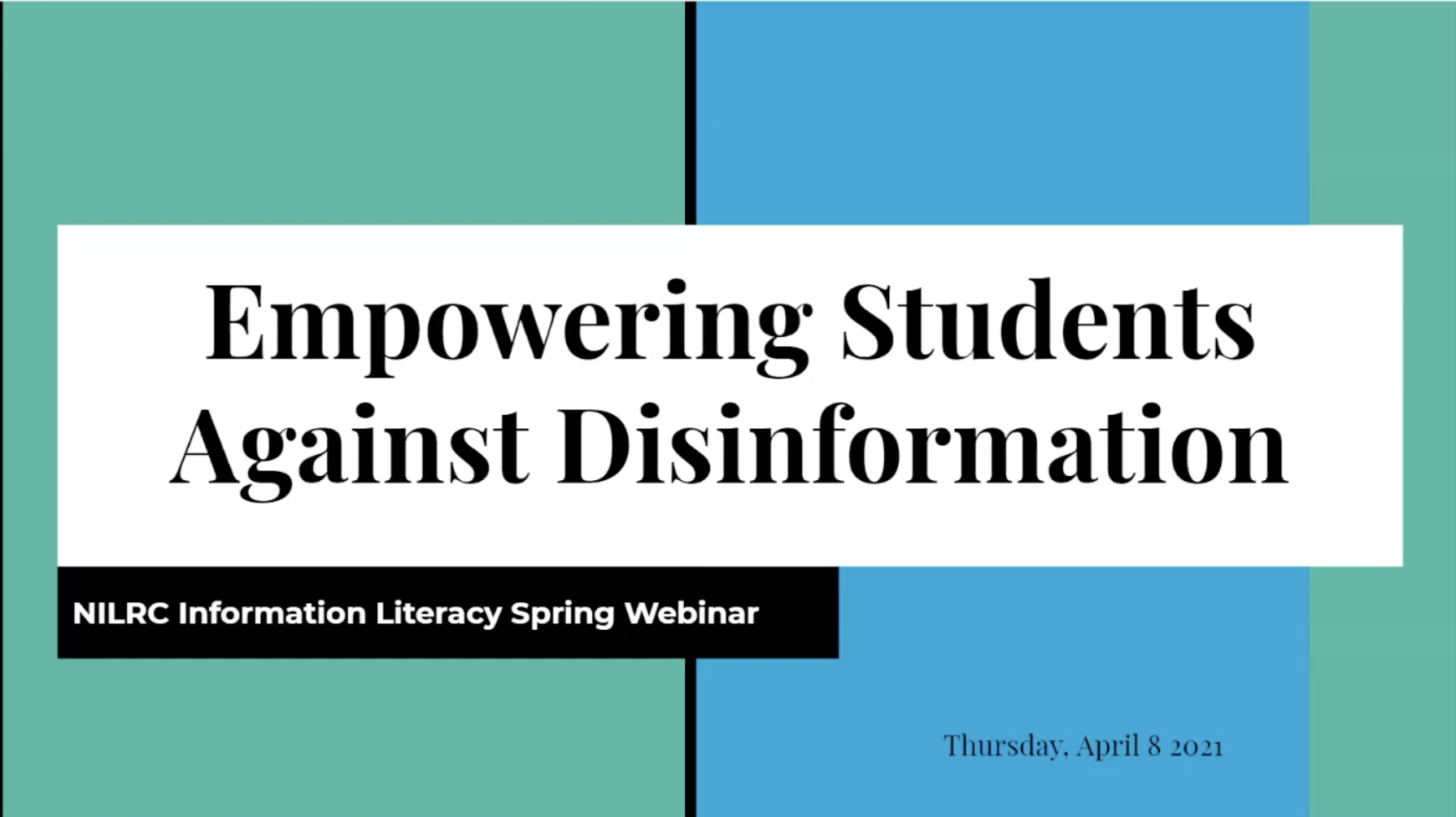 Screenshot of Video Presentation