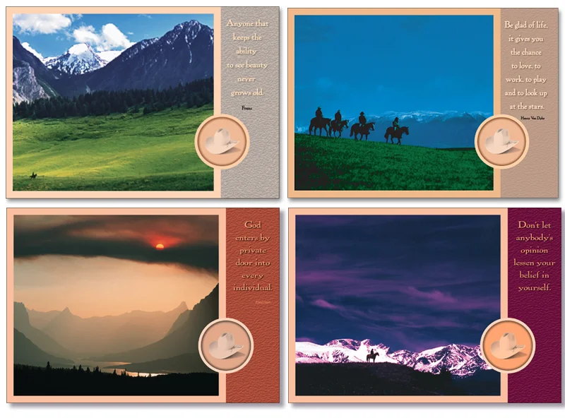 Western Landscape Series Blank Box Set-#10300