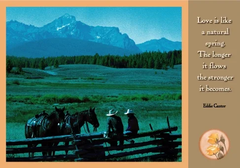 Western Couple at Fence-#10412