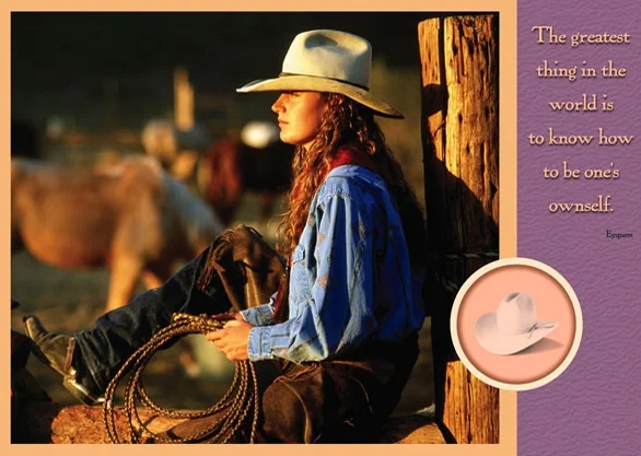 Cowgirl Sitting-#10402