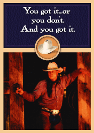 Cowboy and Barn Gift Enclosure