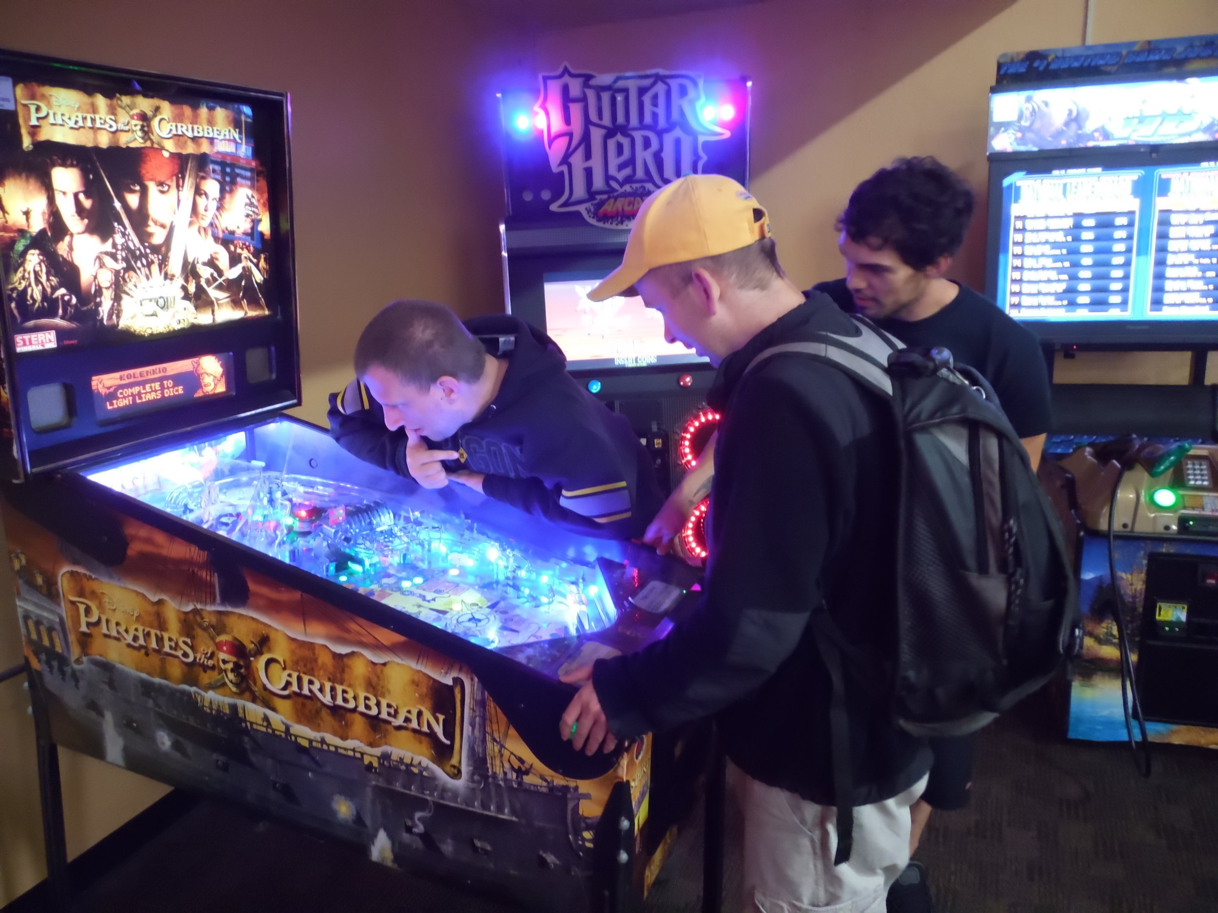 Mitchell, Kevin, and Mike at Game Night
