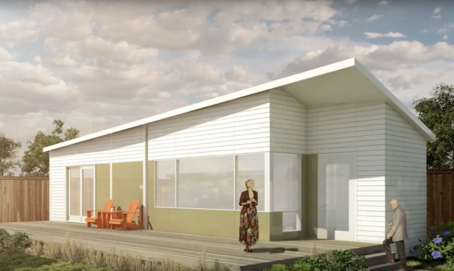 A rendering of the backyard cottage project. | Image by the University of Calgary Faculty of Environmental Design via Next City . 