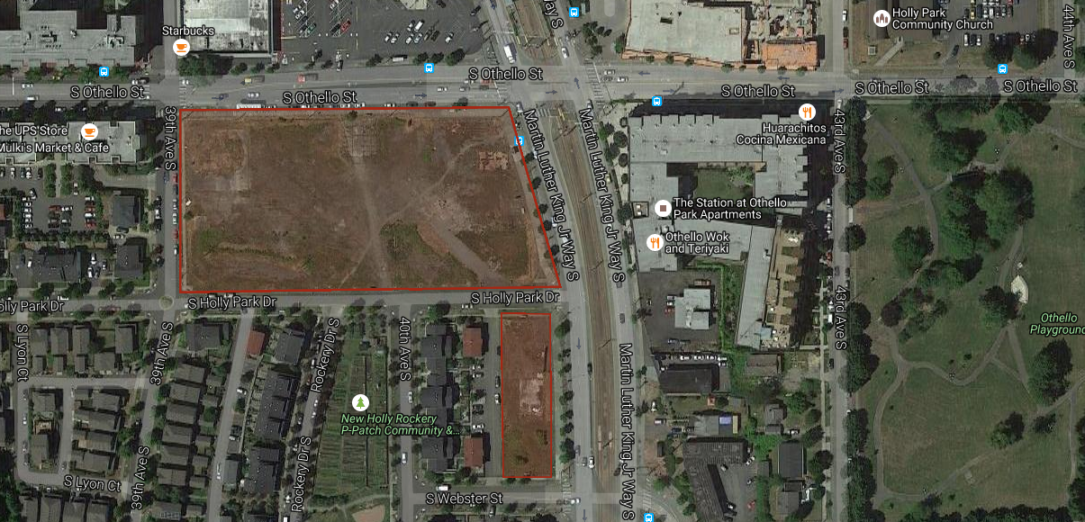 The highlighted portion shows the future site of the SEOC. | Image of Google Earth via Helloothello