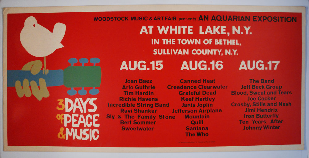 Authentic Woodstock posters are highly coveted and enjoy demand from people OUTSIDE our hobby, as well as within.&nbsp;The poster above is extremely rare and was created for display on the side of a bus. Many experts expect values to increase dramatically starting next year.