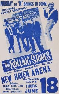 Rolling Stones Handbill New Haven Arena June 18, 1964 Up For Auction Now