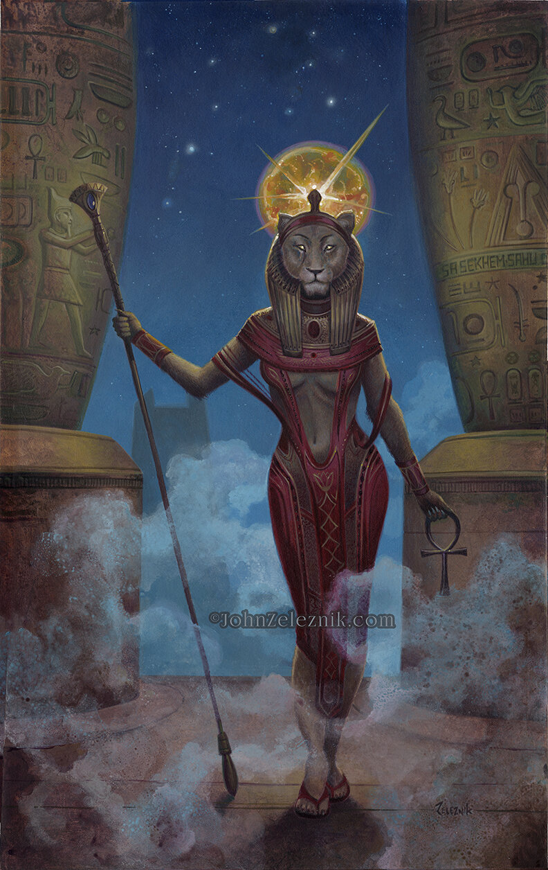 "Egyptian Goddess Sekhmet" Private Commision