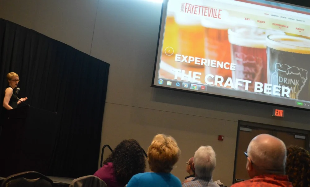 Molly Rawn of Experience Fayetteville talked about how promoting the region's craft beer industry will be one component of the city's new vision and direction.