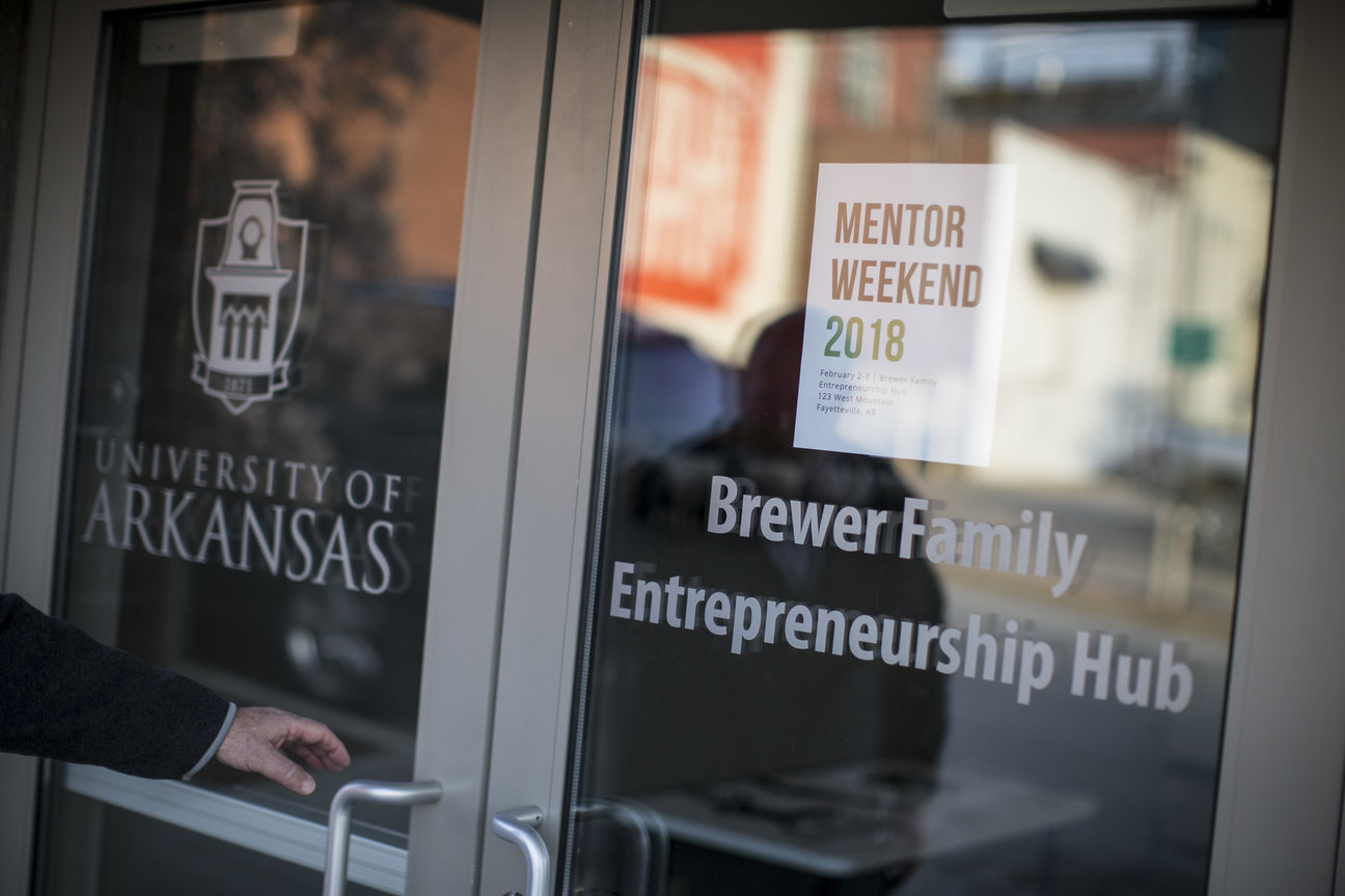 The Brewer Family Entrepreneurship Hub opened in September just one block west of the Fayetteville Square.