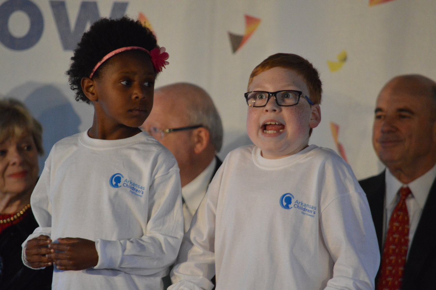 The children who receive services from Arkansas Children’s Hospital Northwest participated in the January ceremonies celebrating the opening of the new hospital.